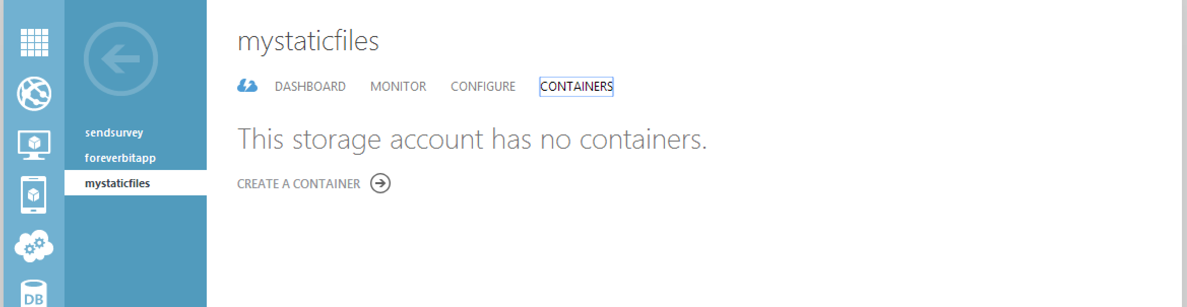 Create Storage Container Image