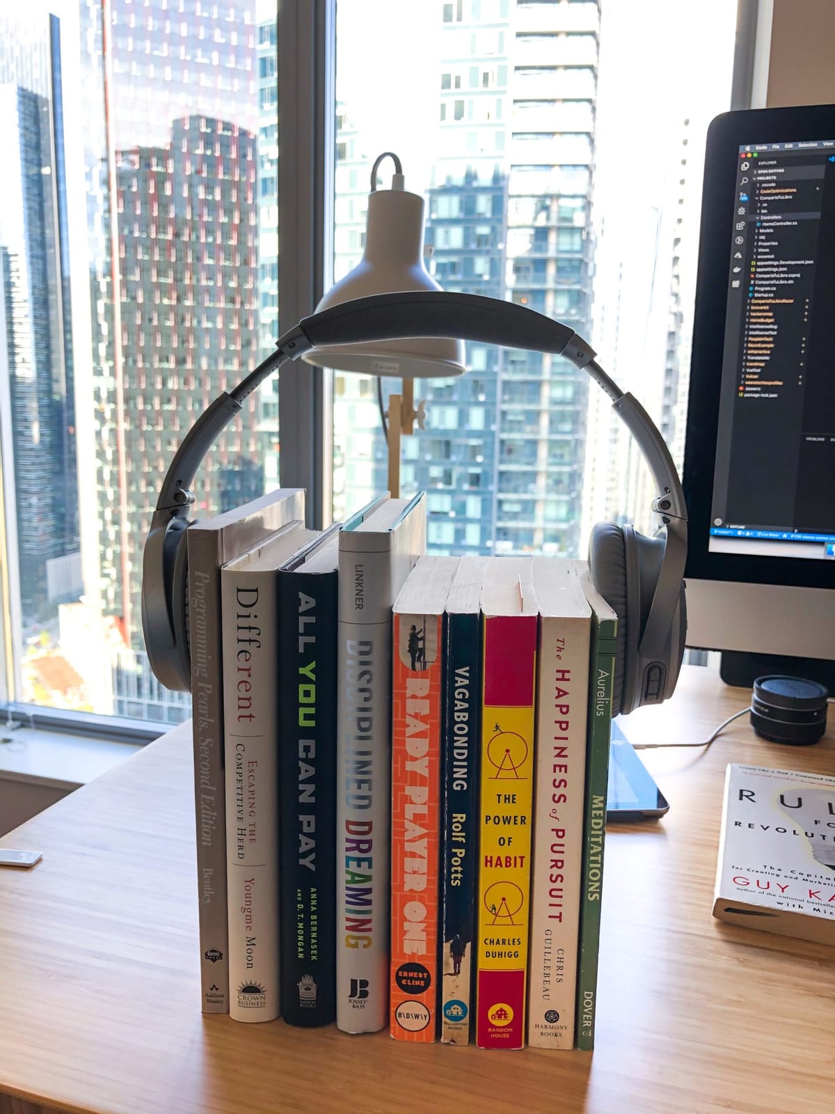 How to consume books while hiking, driving, or washing dishes. Hint: Audiobooks.