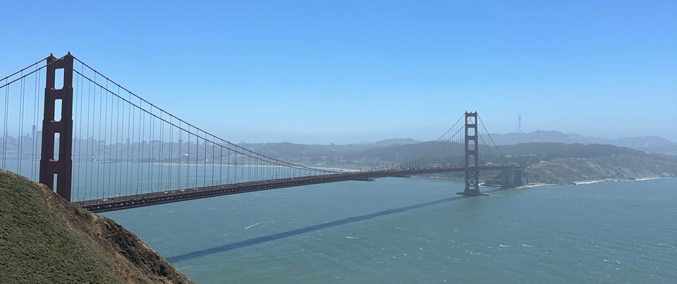 A picture of the Golden Gate Bridge in San Francisco